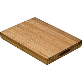 Дошка для нарізання Premier Housewares з бамбука з ручками, натуральна, прямокутна, 28x40x4 см