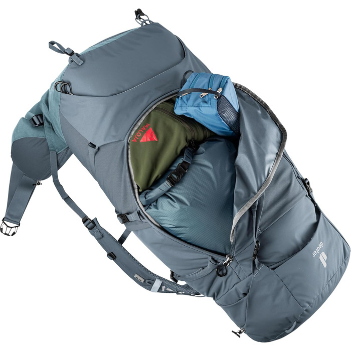 Туристичний рюкзак deuter Aircontact Core 50+10 л, графітовий, модель 2024, для трекінгу