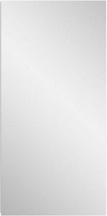 Дзеркальна шафка для ванної xonox.home Vira X2LA9723, біла, меламін, 38x77x18 см, з великою дзеркальною поверхнею, 1-дверна