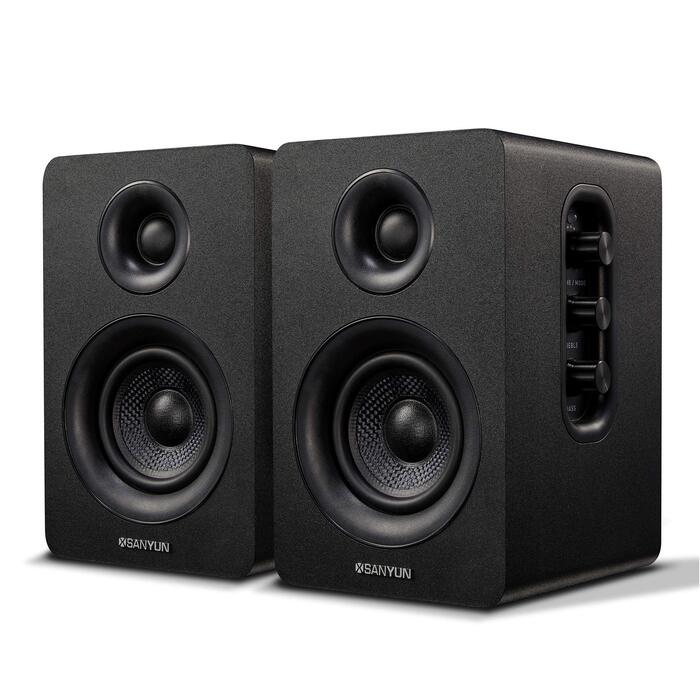 Sanyun SW208: Акустична система 3.0 Bluetooth 5.0, 60W, 2.0, для ПК, чорний