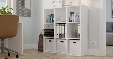 Стелаж TopEshop 110,5 см x 110,5 см x 30 см, білий