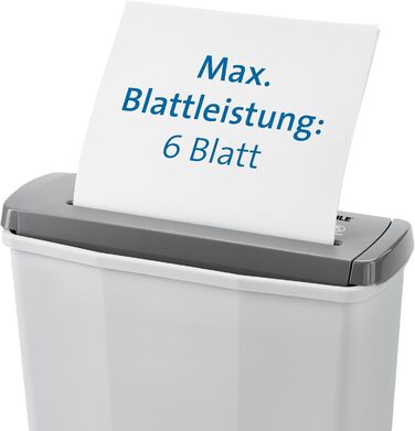 Шредер Dahle PaperSAFE PS 120: безпечне знищення документів, P4, 8 листів, сірий