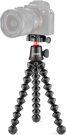 Гнучкий штатив JOBY GorillaPod 3K Pro Kit з алюмінію з кульовою головкою, QR-платою, для бездзеркальних камер, вантажопідйомність 3 кг, вироблено в Італії
