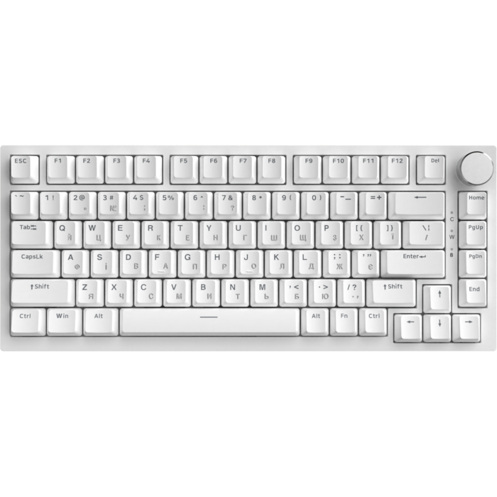 Дротова механічна клавіатура Ajazz AK820 Red Switch White (AK820-R-W)