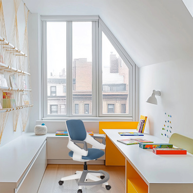 Дитяче крісло KID FLEX сітка тканина синій сірий hjh OFFICE