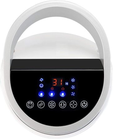 Турмовий повітряний охолоджувач Sichler 3в1 з Wi-Fi, зволожувачем, додатком, сумісний із Siri, Alexa, Google Assistant, 60 Вт, з пультом дистанційного керування