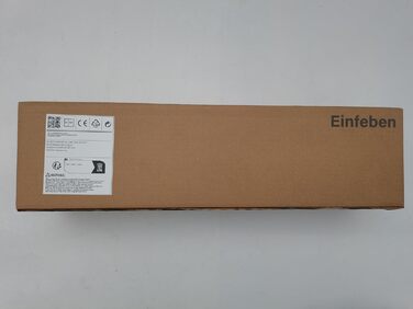 Штучна ялинка EINFEBEN 180 см зі снігом, 860 гілок, ПВХ, автоматична, біла, важкогорюча, на металевій підставці