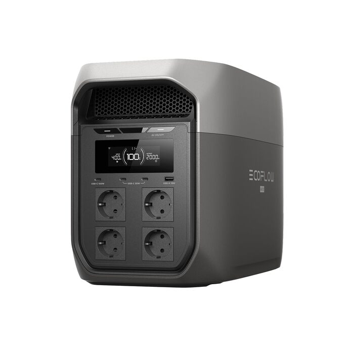 Портативна електростанція EcoFlow DELTA 3 Max, 2048 Вт·год, потужність 2400 Вт (X-Boost), резервне живлення