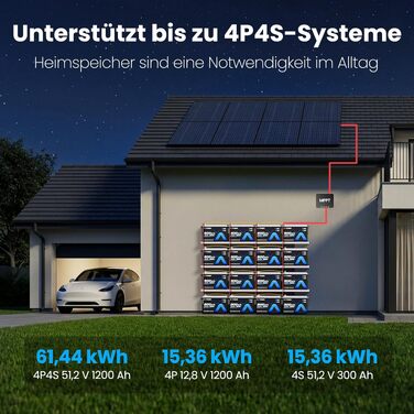 LiFePO4 акумулятор VATRER POWER 12V 300Ah з системою самопідігріву та Bluetooth