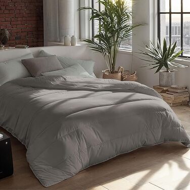 Всесезонна ковдра Zelesta Royalbed 2-в-1 (135x200 см), гіпоалергенна та дихаюча, сіра (Tender Grey)
