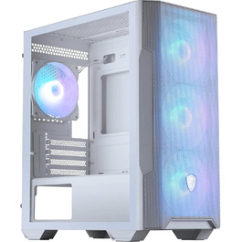 Корпус для ПК MSI MAG Forge M100R White, білий, ігровий, з підсвіткою RGB