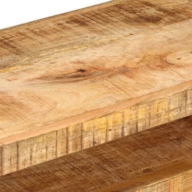 ТВ-тумба з масиву манго vidaXL, 110x30x40 см, 3 шухляди, 1 полиця, меблі для телевізора, низька тумба, мангове дерево