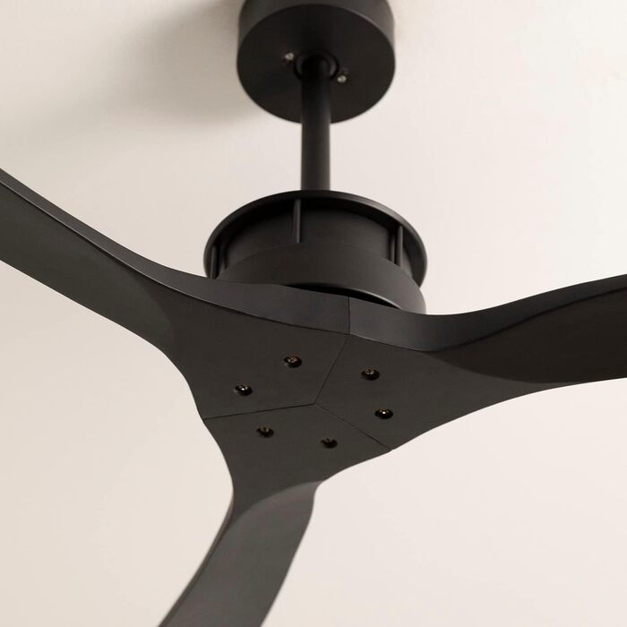 Вентилятор стельовий Windlarge Schwarz з Wi-Fi та пультом ДК, Ø152 см, 40W, 6 швидкостей, DC-мотор, літній/зимовий режим