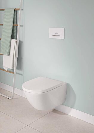 Сидіння для унітазу Villeroy & Boch Subway 3.0, дюропласт, з мікроліфтом, знімне, овальне, біле, глянцеве, оригінальна заміна