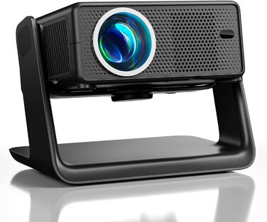 Проектор Beamer 4K 1080P, 28000 Люмен, Wi-Fi 6, Bluetooth, Автофокус, 4D Keystone, Netflix, для Дому/На Відкритому Повітрі, Чорний