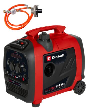 Інверторний бензиново-газовий генератор Einhell TE-IG 1900 DF, 1.8 кВт, 4-тактний двигун, з USB-портами