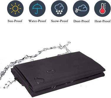 Водонепроникний чохол для гриля 170x61x117 см, захисна накладка BBQ з анти-UV покриттям для газового гриля Weber, Holland, Char Broil, Brinkmann, Landmann
