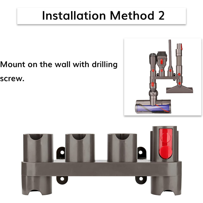 Кріплення-органайзер для аксесуарів Dyson Gen5, V15, V12, V11, V10, V8, V7 – тримач для насадок (10 гнізд, 2 шт)