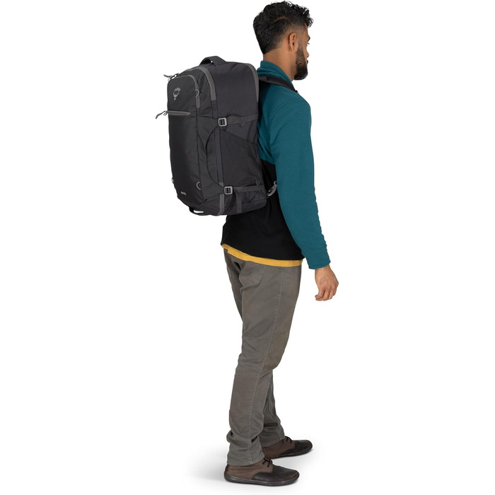 Рюкзак для подорожей Osprey Daylite Carry-On 44 л, чорний, міцний та легкий, ручна поклажа