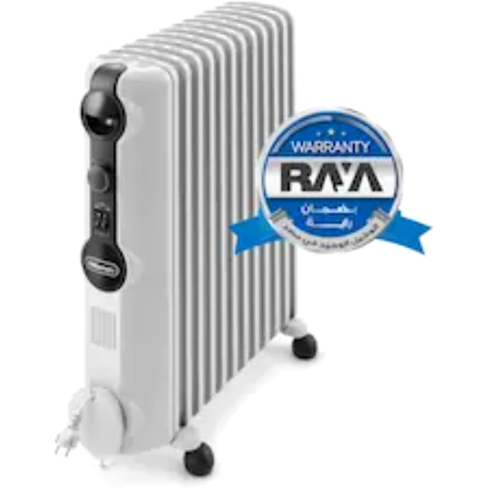 Масляний радіатор De'Longhi Radia S EasyTronic (TRRSE1225) з електронним керуванням, 12 секцій, для приміщень до 75 м³, енергоощадний режим