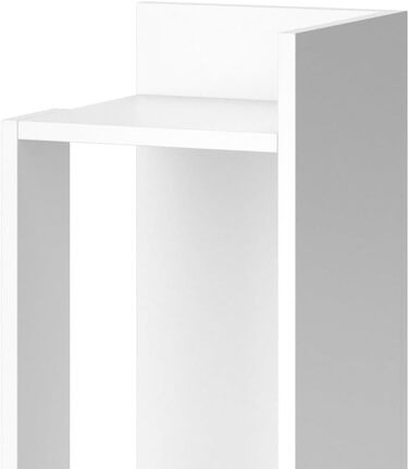 Журнальний стіл Vicco Kian білий 25x60 см, для вітальні, компактний