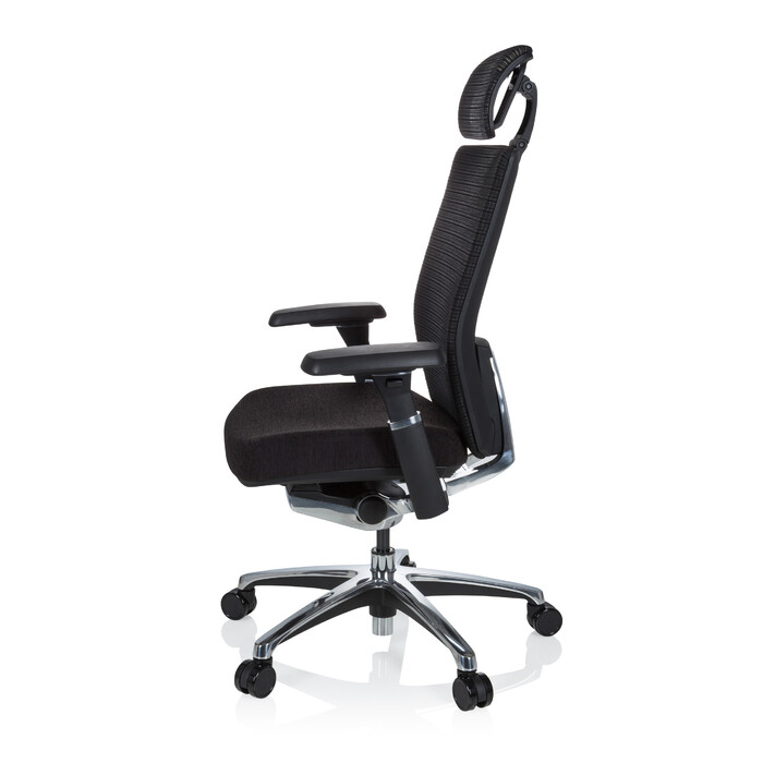 Крісло офісне NOVA PRO I ALU Тканина чорна hjh OFFICE