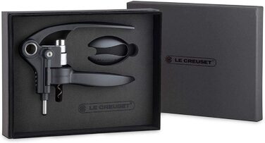 Набір викруток для вина Le Creuset з різаком для ковпачків, чорний/сріблястий, метал