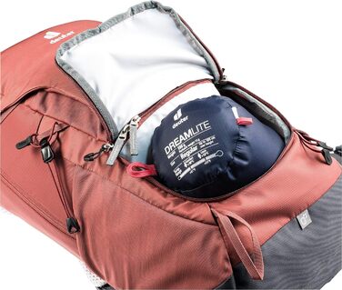 Жіночий туристичний рюкзак Deuter Trail Pro 30 SL, 30 л, червоно-графітовий