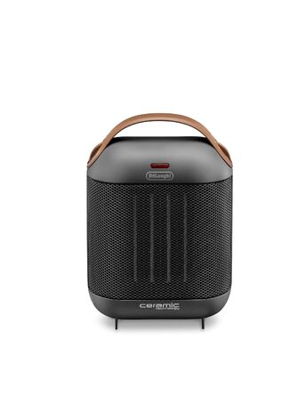 Керамічний обігрівач De'Longhi HFX30C18.AG, мобільний конвектор 1800 Вт, 2 рівні потужності, функція антифрост, сірий