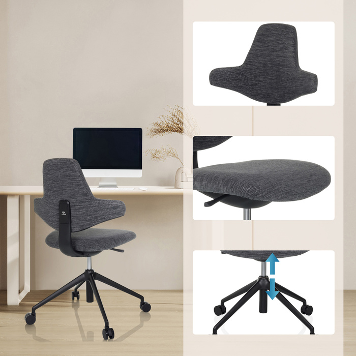 Офісне крісло / дизайнерське поворотне крісло PALIANO grey hjh OFFICE
