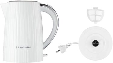 Електричний чайник Russell Hobbs Eden 1.7 л, 2400 Вт, колір малиновий (Raspberry), нержавіюча сталь, зі знімним фільтром від накипу, модель 27362-70