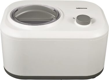 Морозивниця з компресором MEDION MD10169, 1 л, 100 Вт, алюмінієва чаша, приготування до 60 хвилин