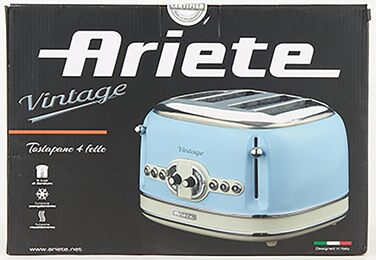 Тостер Ariete 156/05, електричний, синій, 2 тостів