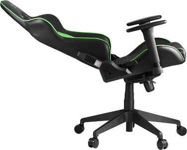 Ігрове крісло Razer TAROK PRO від Zen Gaming, чорне/зелене, з меморі-піною для попереку, подушкою для шиї, 3D-підлокітниками
