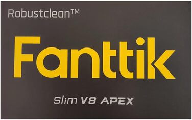Потужний акумуляторний автопилосос Fanttik Slim V8 Apex, 19000 Па, 45 AW, RobustClean™, 4-в-1, міні-насос, портативний пилосос для авто і дому, чорний