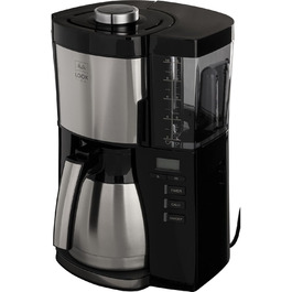 Кавоварка Melitta Look Timer з термокухлем, таймером, антикрапельною системою, на 10 чашок, чорна