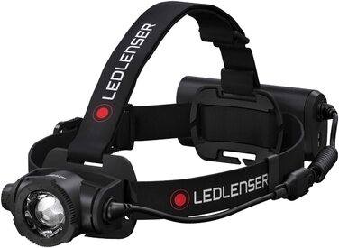 Налобний ліхтар Ledlenser H15R Core + ручний ліхтар P7R LED, 1000 люмен, акумуляторний, до 210 м, 40 годин, магнітна зарядка, комплект зі стінним кріпленням