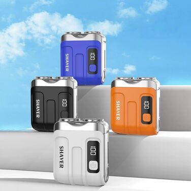 Електричний чоловічий бритва SmoothTrim міні роторний, подвійний, бездротовий, USB-зарядка, для дому, авто та подорожей, золотий колір
