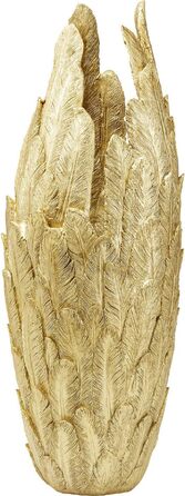 Ваза декоративна Kare Design Feathers золота, 92x35x35 см – сучасний стиль для вітальні