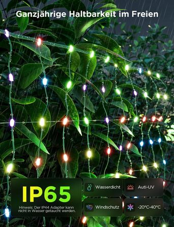 Світлодіодна сітка Govee для кущів 480 LED, 0,88×2,86 м, розумна гірлянда для вулиці з режимами, DIY, для Хелловіну, газону, IP65, сумісна з Alexa