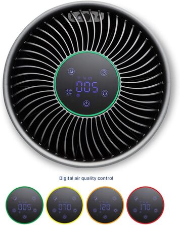 Компактний розумний очищувач повітря Clean Air Optima CA-503T з HEPA-фільтром, UV-LED, іонізатором, тихий вентилятор <10 дБ, для кімнат до 30 м²