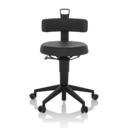 Робочий табурет / балансирне крісло TOP WORK FLEX PU black hjh OFFICE