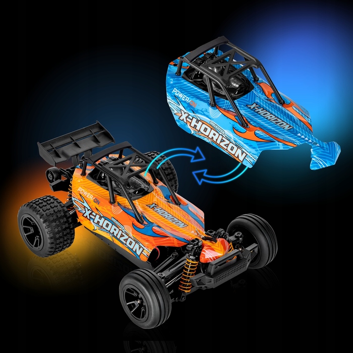 Радіокерована машина Overmax X-Horizon RC Stadium Truck 1:18, 4x4, швидкість до 30 км/год