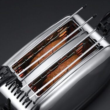 Тостер Russell Hobbs Victory для 2 скибок з насадкою для сендвічів та паніні, нержавіюча сталь, 6 режимів, 1200 Вт