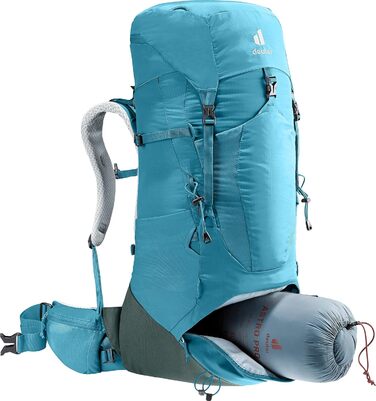 Рюкзак для трекінгу Deuter Aircontact Lite 35+10 SL для жінок, легкий, Lagoon-ivy, 35+10 л