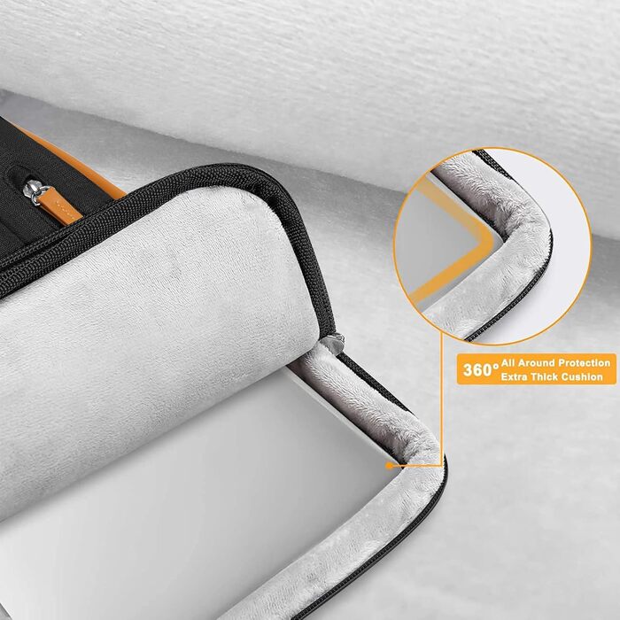 Чохол-сумка для ноутбука MOSISO 16 дюймів 360° захисний, для MacBook Pro M1 M2 M3 M4 M5, Lenovo, HP, чорний