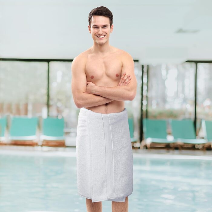 Utopia Towels – набір із 6 середніх банних рушників 100% бавовна з петельками, 60x120 см, м'які та вбираючі рушники для душу, білі