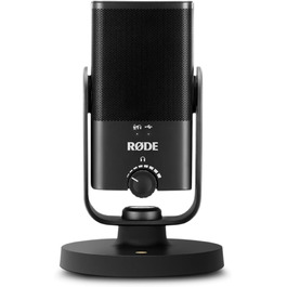 Мікрофон RØDE NT-USB Mini студійний конденсаторний USB для подкастингу, стрімінгу, геймінгу, музики, вокалу та інструментів, чорний
