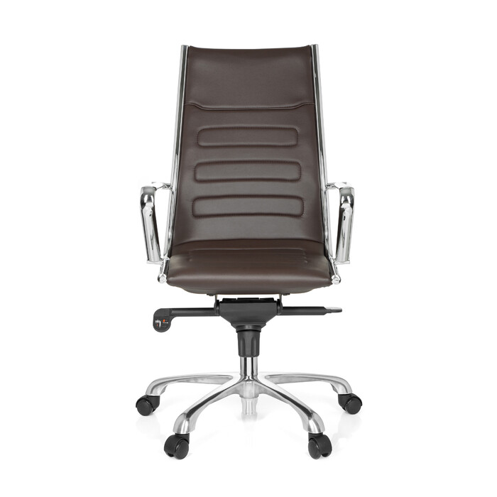 Крісло для керівника PARIBA III зі штучної шкіри коричневий hjh OFFICE