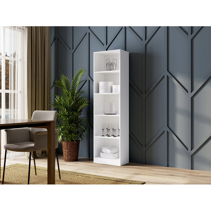 Стелаж TopEshop 50 см x 182 см x 30 см, білий